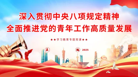 《深入贯彻中央八项规定精神，全面推进党的青年工作高质量发展》