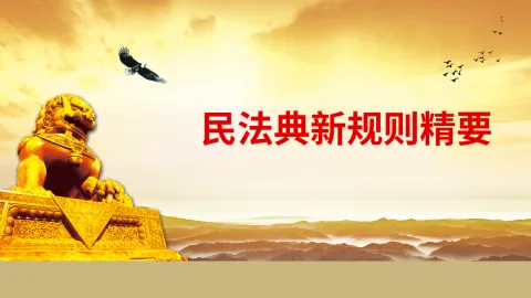 中华人民共和国民法典新规则讲座
